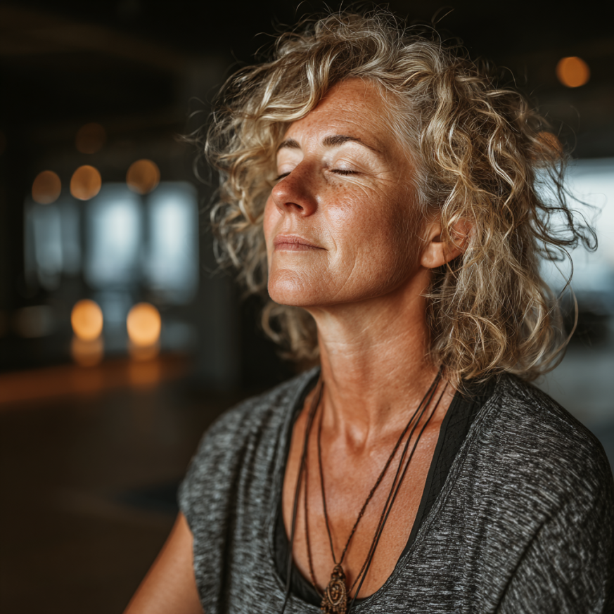 Yoga pe scaun pentru seniori